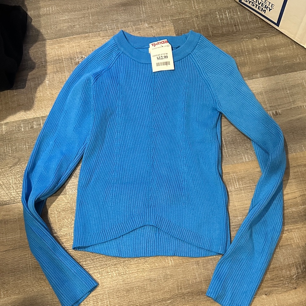 Hippie Rose Blue Sweater